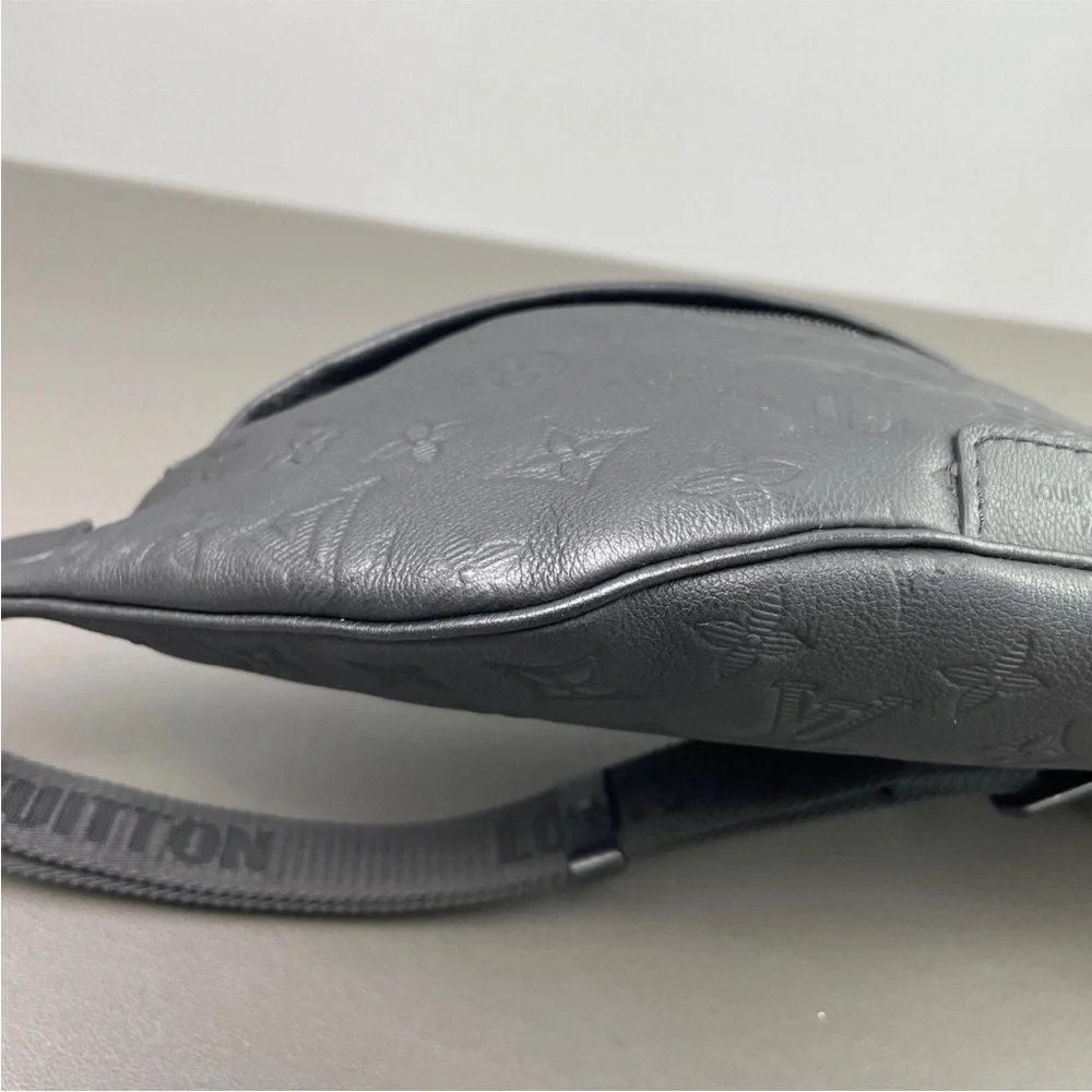 Louis Vuitton Black Monogram Embossed‎ Belt Bag